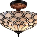 Vintage Tiffany Style Ceiling Light